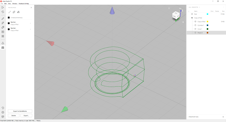 Artec 3D发布用于改进逆向工程的Artec Studio 15 3D扫描软件