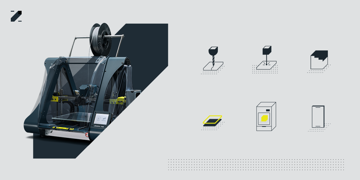 Zmorph Fab：集3D打印、CNC铣削、激光雕刻的多合一3D打印机