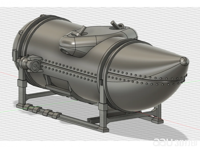 泰坦潜水器stl模型