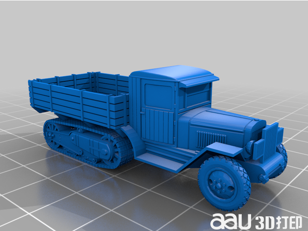ZiS-42开放式床车stl模型